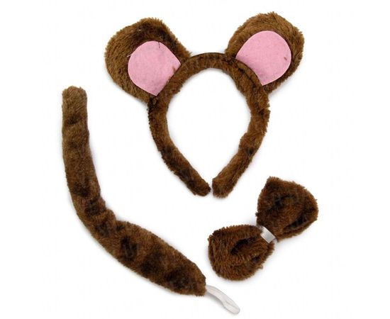 Товар распродан - Набор Медвежонок ушки, хвост, галстук бабочка - Карнавальные шляпы, фото 1