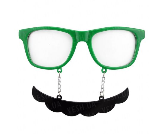 Товар распродан - Очки с усами Хипстер - Карнавальные аксессуары, фото 1