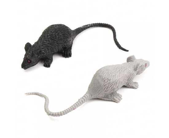 Товар распродан - Резиновая Крыса 23х10 см серая - Игровые наборы, фото 1