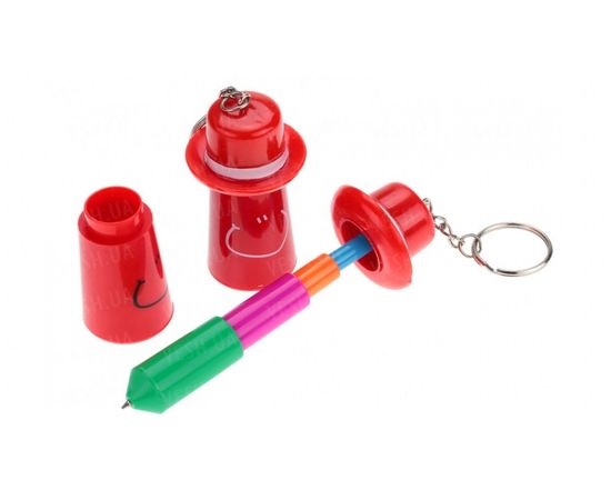 Товар распродан - Ручка брелок шляпа с улыбкой раскладная - Ручки канцелярские, фото 1