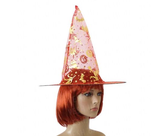 Товар распродан - Шляпа Колпак капроновая красная - Карнавальные шляпы, фото 1