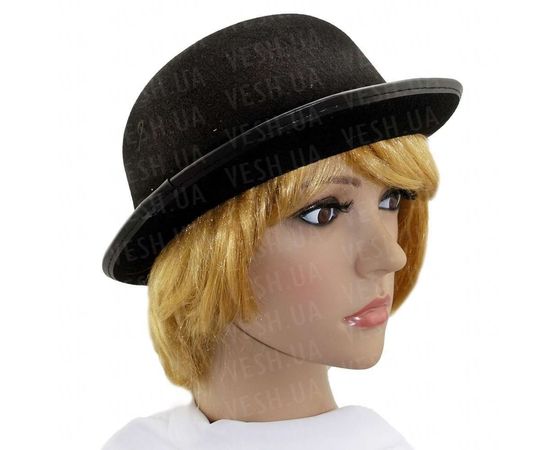 Товар распродан - Шляпа Котелок фетровый черный - Карнавальные шляпы, фото 1