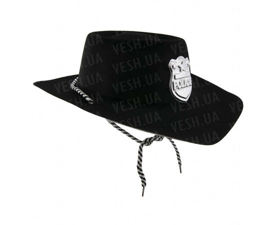 Товар распродан - Шляпа Шерифа флок - Карнавальные шляпы, фото 1