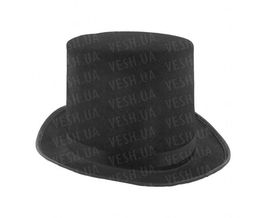 Товар распродан - Шляпа Цилиндр из фетра черный - Карнавальные шляпы, фото 1