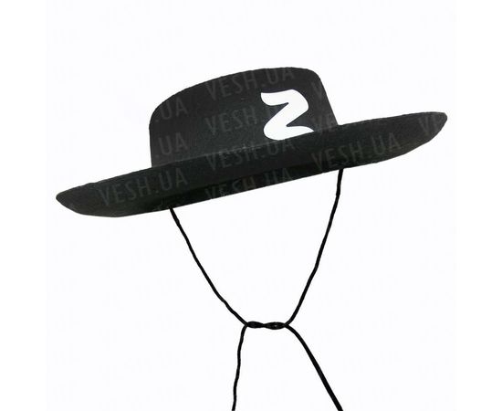 Товар распродан - Шляпа Зорро Флок - Карнавальные шляпы, фото 1
