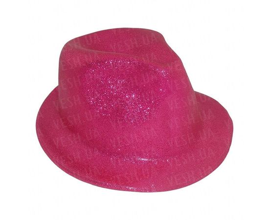 Товар распродан - Шляпа детская Мафия блестящая малиновая - Карнавальные шляпы, фото 1