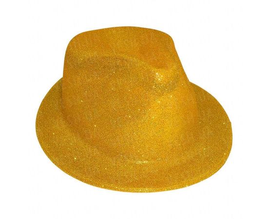 Товар распродан - Шляпа детская Мафия блестящая золото - Карнавальные шляпы, фото 1