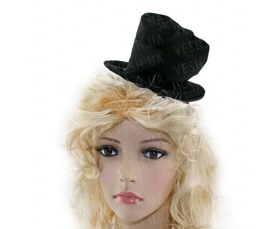 Товар распродан - Шляпка на ободке Цилиндр - Карнавальные шляпы, фото 1