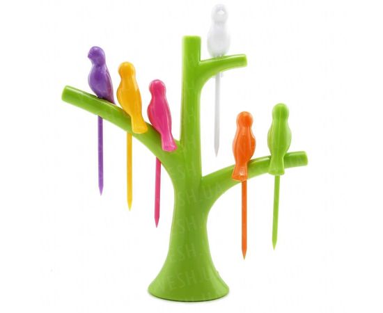 Товар распродан - Шпажки для канапе Птички на дереве - Наборы для бара, фото 1