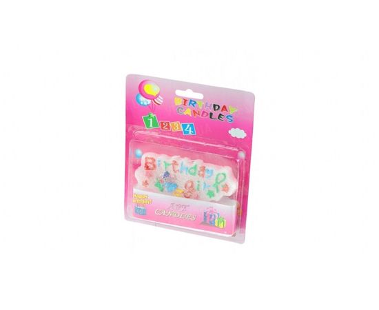 Товар распродан - Свеча Birthday girl - Свечи для торта, фото 1