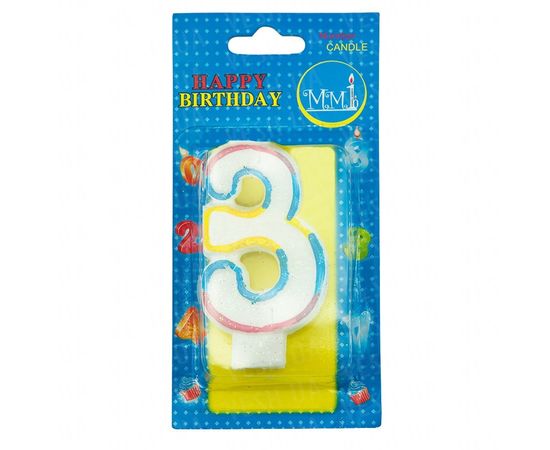 Товар распродан - Свеча Цифра Радуга 3 - Свечи для торта, фото 1 Товар распродан - Свеча Цифра Радуга 3 - Свечи для торта, фото 1