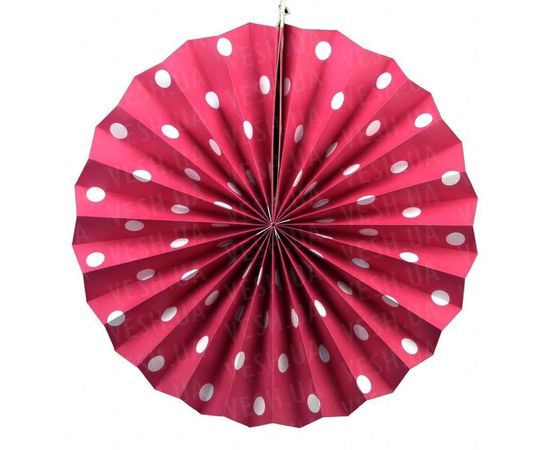 Товар распродан - Веерный круг картон 30 см малиновый 0009 - Аксессуары для праздника, фото 1 Товар распродан - Веерный круг картон 30 см малиновый 0009 - Аксессуары для праздника, фото 1