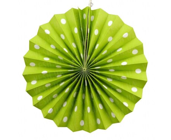 Товар распродан - Веерный круг картон 30 см салатовый 0013 - Аксессуары для праздника, фото 1 Товар распродан - Веерный круг картон 30 см салатовый 0013 - Аксессуары для праздника, фото 1