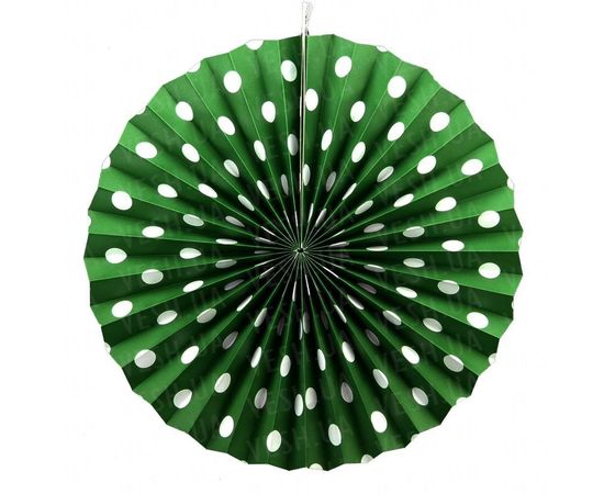 Товар распродан - Веерный круг картон 40 см малахитовый 0016 - Аксессуары для праздника, фото 1 Товар распродан - Веерный круг картон 40 см малахитовый 0016 - Аксессуары для праздника, фото 1