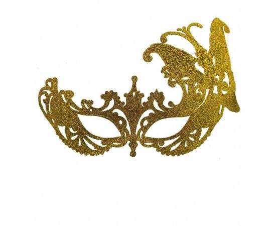 Товар распродан - Венецианская маска Баттерфлай золото - Карнавальные маски, фото 1