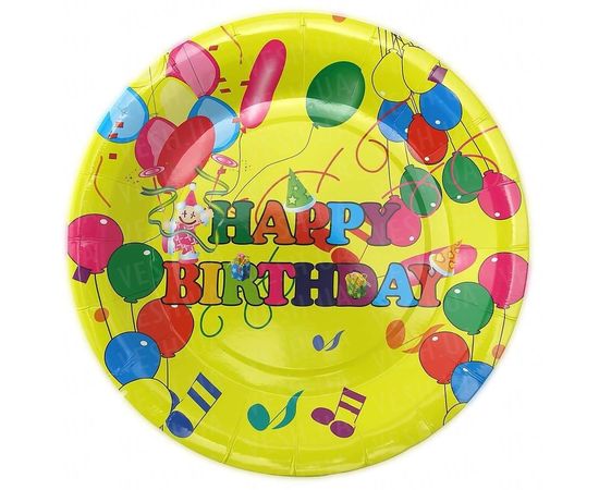 Товар распродан - Бумажные тарелки диам.23 см Шарики уп. 10 шт - Одноразовая посуда, фото 1