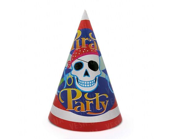 Товар распродан - Бумажный Колпачок 20 см Пираты уп. 10 шт - Аксессуары для праздника, фото 1 Товар распродан - Бумажный Колпачок 20 см Пираты уп. 10 шт - Аксессуары для праздника, фото 1