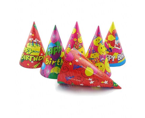Товар распродан - Бумажный Колпачок 24 см Happy Birthday красный - Аксессуары для праздника, фото 1 Товар распродан - Бумажный Колпачок 24 см Happy Birthday красный - Аксессуары для праздника, фото 1
