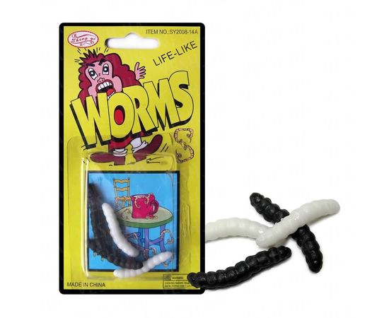 Товар распродан - Черви черные и белые - Брелки, фото 1