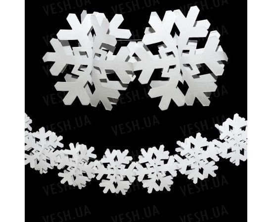 Товар распродан - Гирлянда 3D Снежинка - Аксессуары для праздника, фото 1 Товар распродан - Гирлянда 3D Снежинка - Аксессуары для праздника, фото 1