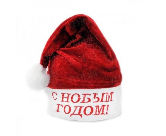 Товар распродан - Колпак С Новым Годом красный - Карнавальные шляпы, фото 1