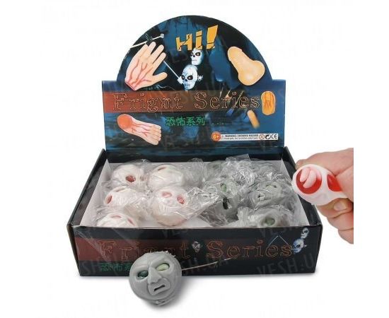 Товар распродан - Лизун Череп с червями - Пластилин, фото 1