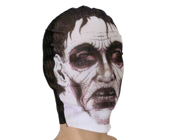 Товар распродан - Маска чулок Зомби с фиолетовыми глазами - Карнавальные маски, фото 1