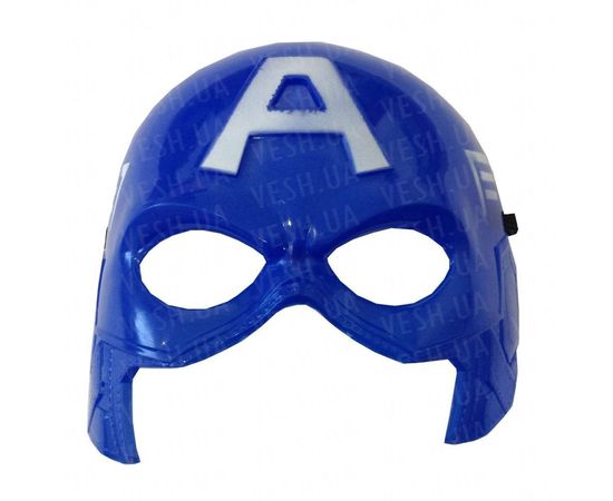 Товар распродан - Маска пластик Капитан Америка - Карнавальные маски, фото 1