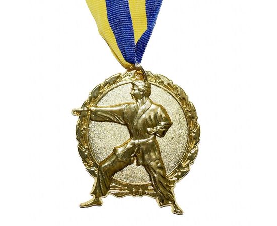 Товар распродан - Медаль Спортивная большая Единоборства золото - Сувенирные значки награды, фото 1