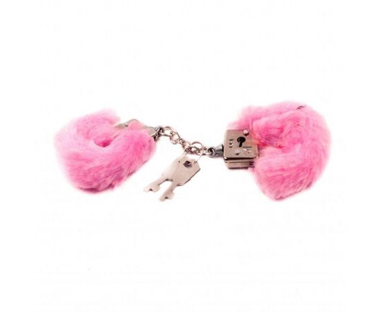 Товар распродан - Наручники на пальцы меховые розовые - Эротические подарки, фото 1