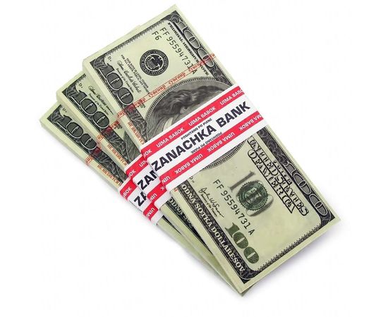 Товар распродан - Пачка денег по 100 долларов - Сувенирные деньги, фото 1