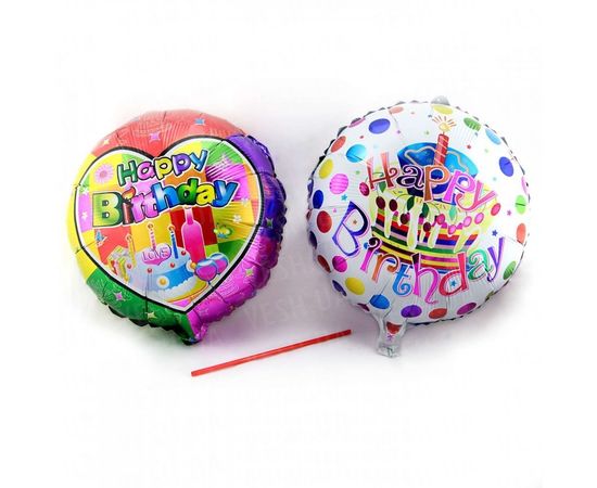 Товар распродан - Шарик 45 см Happy Birthday Круглый - Шары воздушные, фото 1