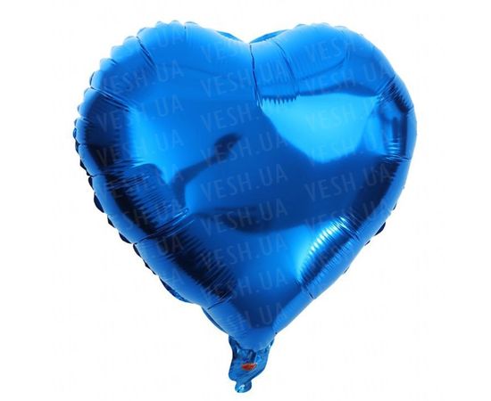 Товар распродан - Шарик (45см) Сердечко синее - Шары воздушные, фото 1