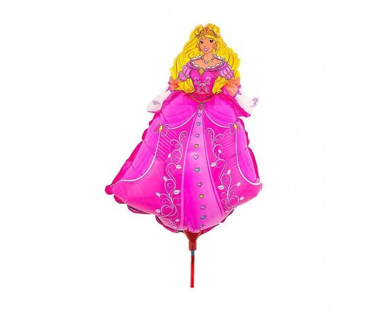 Товар распродан - Шарик с палочкой 40 см Принцесса - Шары воздушные, фото 1