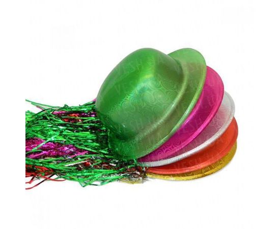 Товар распродан - Шляпа Котелок Пластик с дождиком - Карнавальные шляпы, фото 1