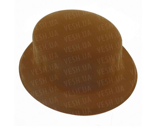 Товар распродан - Шляпа Котелок флок коричневая - Карнавальные шляпы, фото 1