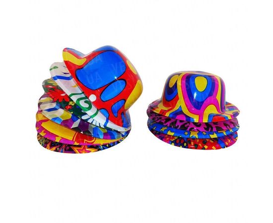 Товар распродан - Шляпа Котелок пластик с принтом - Карнавальные шляпы, фото 1