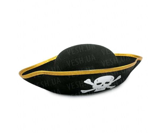 Товар распродан - Шляпа Пирата фетр - Карнавальные шляпы, фото 1