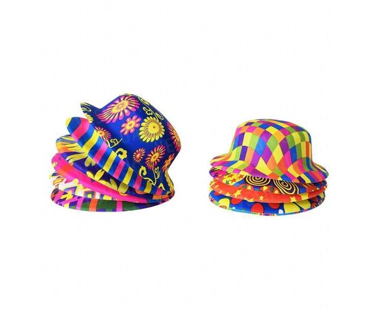 Товар распродан - Шляпа детская Котелок пластик с принтом - Карнавальные шляпы, фото 1