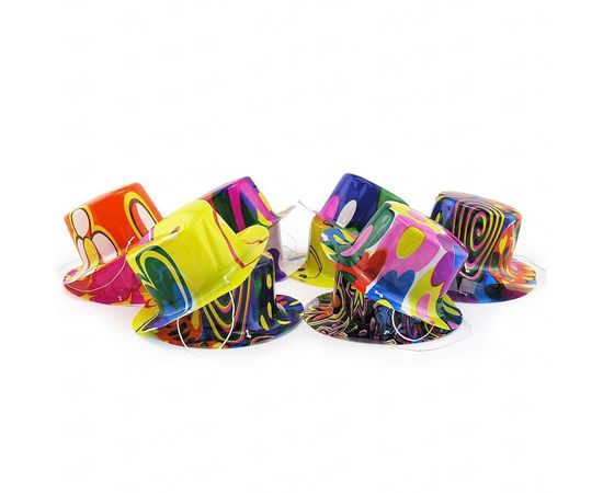 Товар распродан - Шляпка мини Цилиндр с принтом - Карнавальные шляпы, фото 1