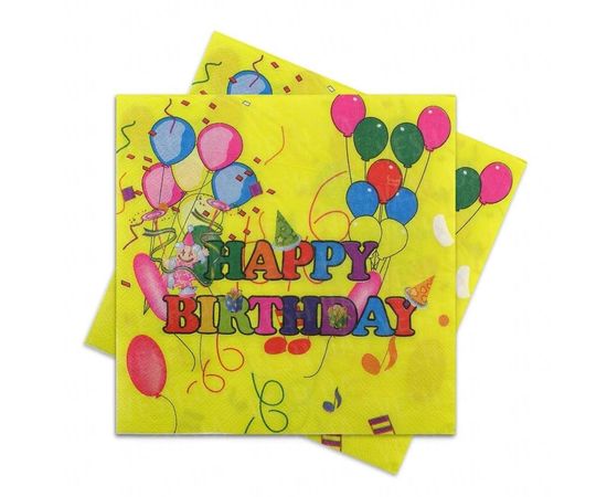 Товар распродан - Салфетки Шарики желтые уп. 20 шт - Скатерти, фото 1