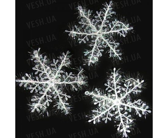 Товар распродан - Снежинка декоративная 22х22 см уп. 3 шт. - Аксессуары для праздника, фото 1 Товар распродан - Снежинка декоративная 22х22 см уп. 3 шт. - Аксессуары для праздника, фото 1