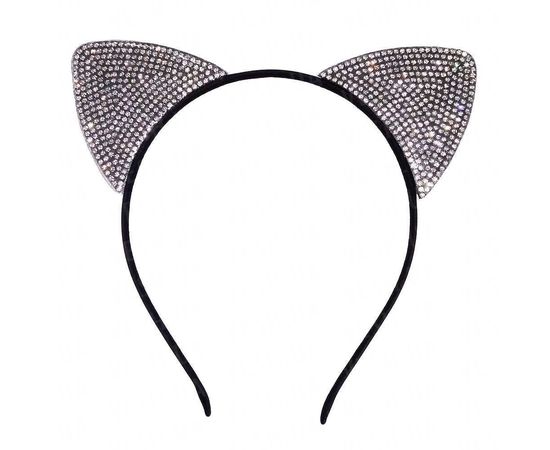 Товар распродан - Ушки кошки на ободке глиттер - Карнавальные шляпы, фото 1
