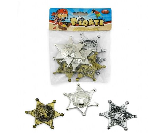 Товар распродан - Значок Пирата уп. 6 шт - Карнавальные аксессуары, фото 1