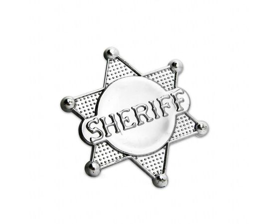 Товар распродан - Значок Шерифа - Карнавальные аксессуары, фото 1