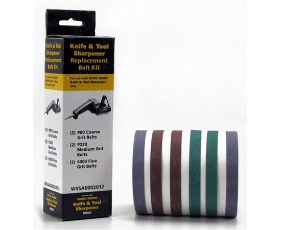Запасные ленты WSKTS ASSORTED BELT KIT (6 лент) к точилке Darex Work Sharp : -Точилки Darex Work Sharp, фото 1