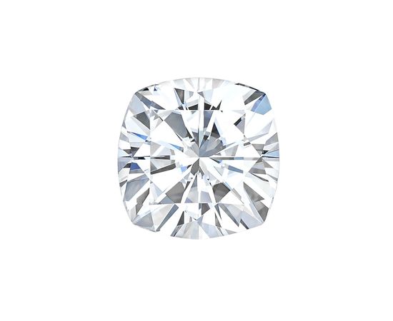 Муассанит Charles &amp; Colvard Forever One 5.02CTW огранка Cushion Исключительно белый DEF, фото 1