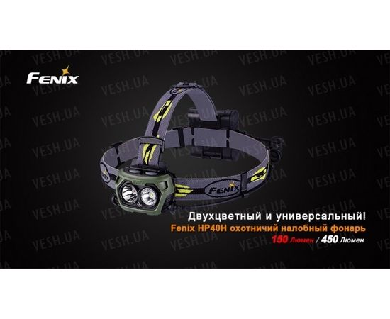 Налобный фонарь Fenix HP40H Cree XP-G2 (R5) : -HP серия, фото 1 Налобный фонарь Fenix HP40H Cree XP-G2 (R5) : -HP серия, фото 1