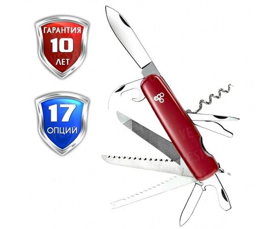 Нож Ego A01.12.1, красный : -Ножи EGO Tools, фото 1