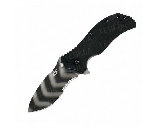Нож Zero Tolerance folder g-10 black/tiger stripe, serrated, 0350TSST : -Ножи Zero Tolerance, фото 1 Нож Zero Tolerance folder g-10 black/tiger stripe, serrated, 0350TSST : -Ножи Zero Tolerance, фото 1